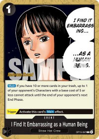 I Find It Embarrassing as a Human Being - Adventure on Kami's Island Release Event Cards (OP15 RE) #OP15-097 - Common One Piece Trading Card