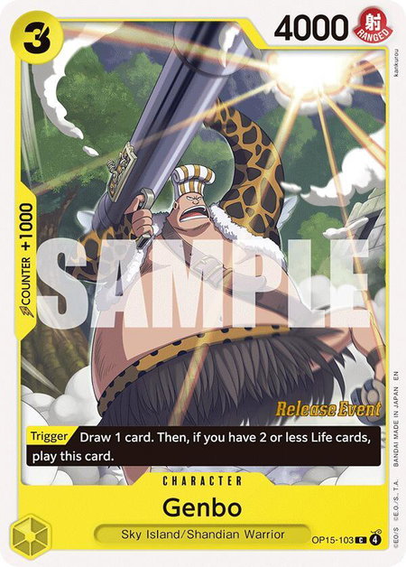 Genbo - Adventure on Kami's Island Release Event Cards One Piece trading card