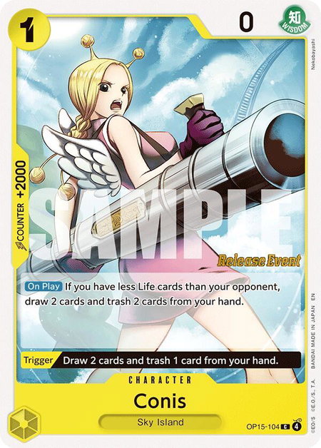 Conis - Adventure on Kami's Island Release Event Cards One Piece trading card