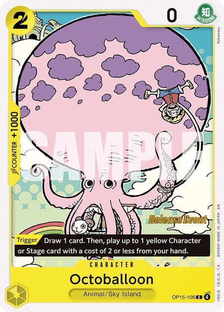 Octoballoon - Adventure on Kami's Island Release Event Cards One Piece trading card