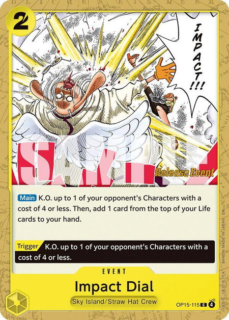 Impact Dial - Adventure on Kami's Island Release Event Cards One Piece trading card