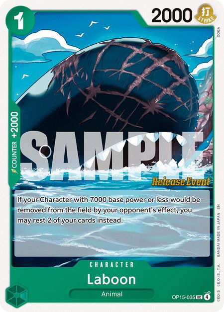 Laboon - Adventure on Kami's Island Release Event Cards One Piece trading card