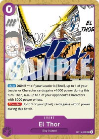 El Thor - Adventure on Kami's Island Release Event Cards (OP15 RE) #OP15-075 - Uncommon One Piece Trading Card