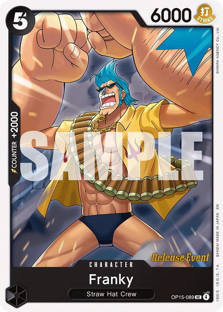 Franky - Adventure on Kami's Island Release Event Cards One Piece trading card