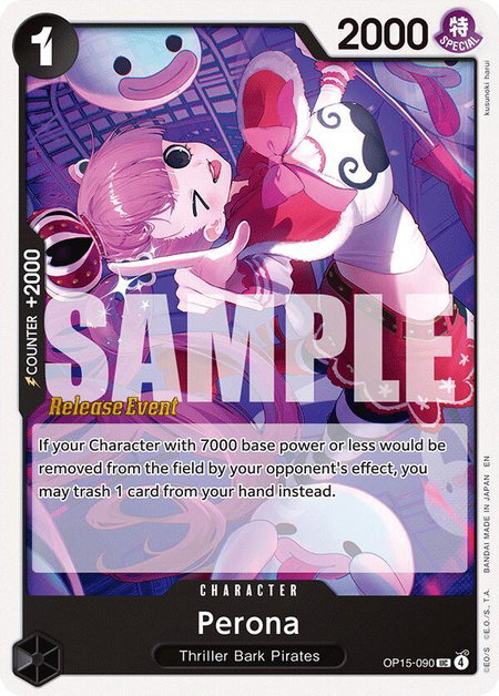 Perona - Adventure on Kami's Island Release Event Cards One Piece trading card