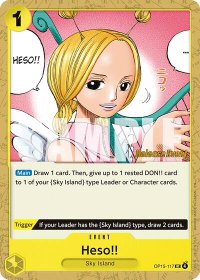 Heso!! - Adventure on Kami's Island Release Event Cards (OP15 RE) #OP15-117 - Uncommon One Piece Trading Card