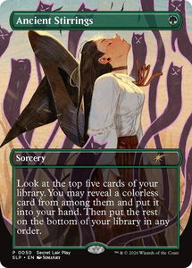 Ancient Stirrings - Secret Lair Showdown (SLP) #50 - Promo Magic: The Gathering Trading Card