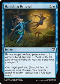 Banishing Betrayal - Secrets of Strixhaven (SOS) #38 - Common Magic: The Gathering Trading Card