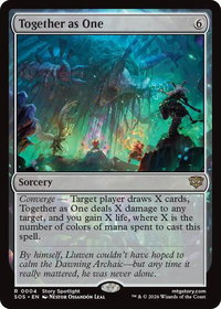 Together as One - Secrets of Strixhaven (SOS) #4 - Rare Magic: The Gathering Trading Card