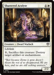 Shattered Acolyte - Secrets of Strixhaven (SOS) #31 - Common Magic: The Gathering Trading Card