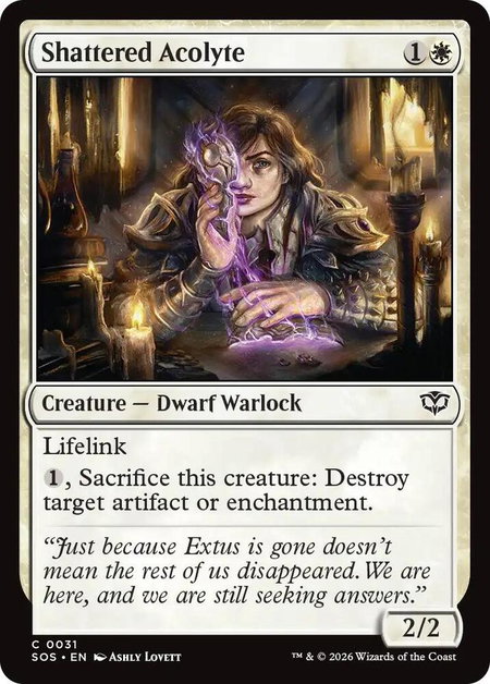 Shattered Acolyte - Secrets of Strixhaven Magic: The Gathering trading card