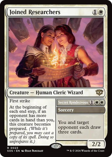 Joined Researchers trading card from Secrets of Strixhaven Joined Researchers - Secrets of Strixhaven Magic: The Gathering trading card