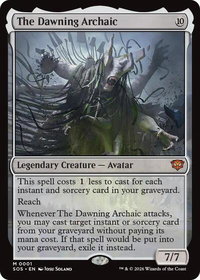 The Dawning Archaic - Secrets of Strixhaven (SOS) #1 - Mythic Rare Magic: The Gathering Trading Card