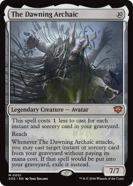 The Dawning Archaic - Secrets of Strixhaven Magic: The Gathering trading card