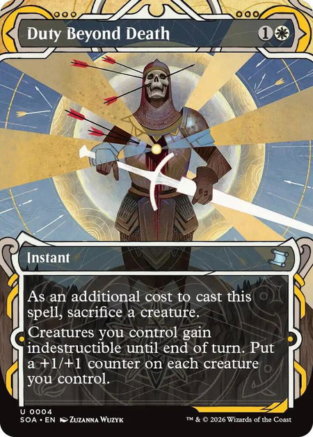 Duty Beyond Death - Secrets of Strixhaven: Mystical Archive Magic: The Gathering trading card