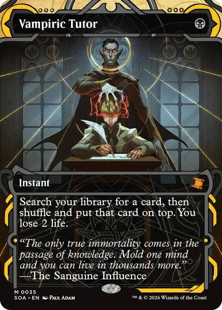 Vampiric Tutor - Secrets of Strixhaven: Mystical Archive Magic: The Gathering trading card