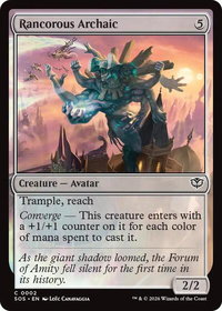 Rancorous Archaic - Secrets of Strixhaven (SOS) #2 - Common Magic: The Gathering Trading Card