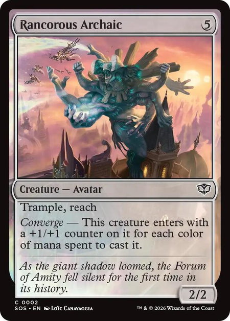 Rancorous Archaic - Secrets of Strixhaven Magic: The Gathering trading card