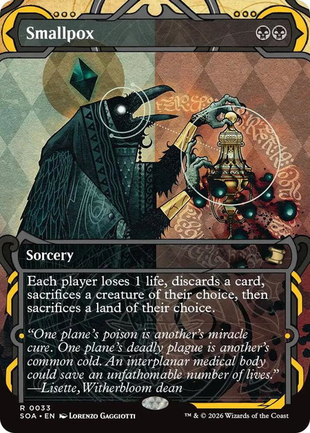 Smallpox - Secrets of Strixhaven: Mystical Archive Magic: The Gathering trading card
