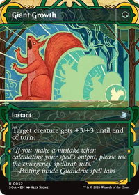 Giant Growth - Secrets of Strixhaven: Mystical Archive (SOA) #52 - Uncommon Magic: The Gathering Trading Card
