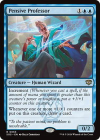 Pensive Professor - Secrets of Strixhaven (SOS) #63 - Rare Magic: The Gathering Trading Card