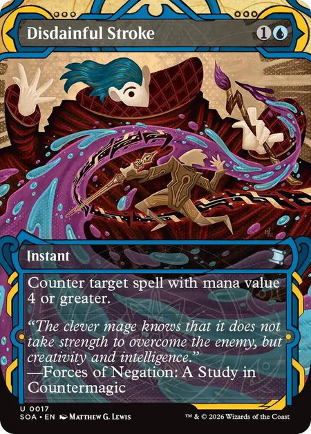 Disdainful Stroke - Secrets of Strixhaven: Mystical Archive Magic: The Gathering trading card