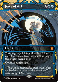Force of Will - Secrets of Strixhaven: Mystical Archive (SOA) #19 - Mythic Rare Magic: The Gathering Trading Card