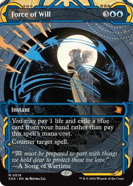 Force of Will - Secrets of Strixhaven: Mystical Archive Magic: The Gathering trading card