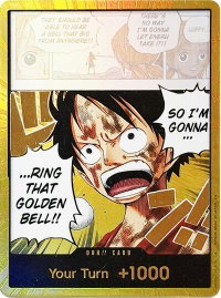 DON!! Card (Luffy) (Gold) - Adventure on Kami's Island (OP15-EB04) #null - DON!! One Piece Trading Card