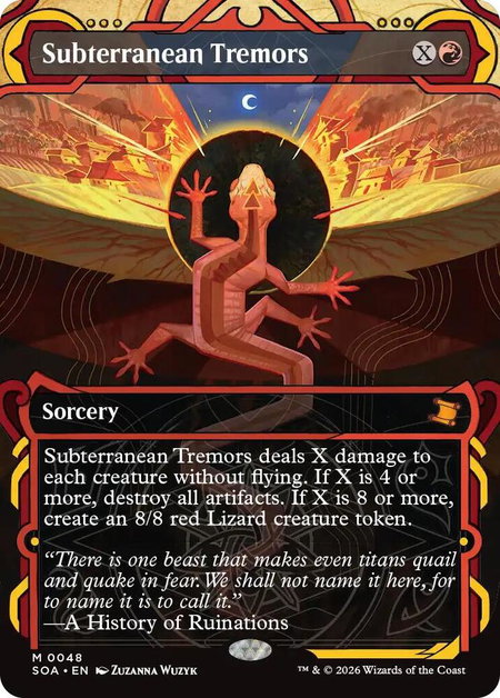 Subterranean Tremors - Secrets of Strixhaven: Mystical Archive Magic: The Gathering trading card