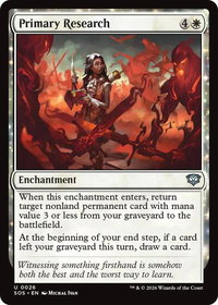 Primary Research - Secrets of Strixhaven (SOS) #26 - Uncommon Magic: The Gathering Trading Card