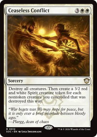 Ceaseless Conflict - Commander: Secrets of Strixhaven (SOC) #12 - Rare Magic: The Gathering Trading Card