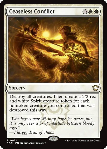 Ceaseless Conflict - Commander: Secrets of Strixhaven Magic: The Gathering trading card