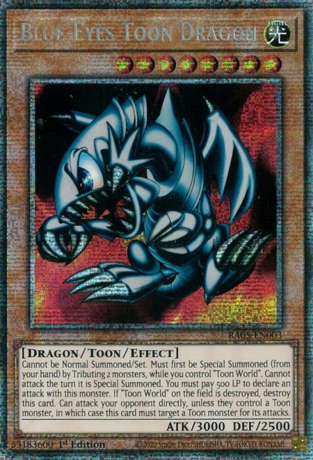 Blue-Eyes Toon Dragon - Rarity Collection 5 YuGiOh trading card