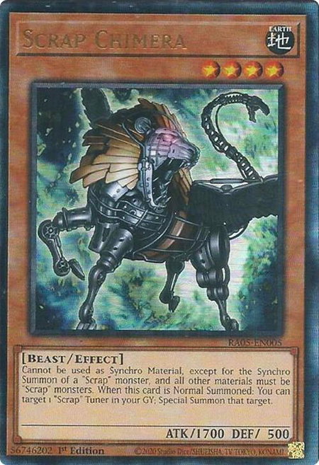 Scrap Chimera (Ultimate Rare) - Rarity Collection 5 YuGiOh trading card