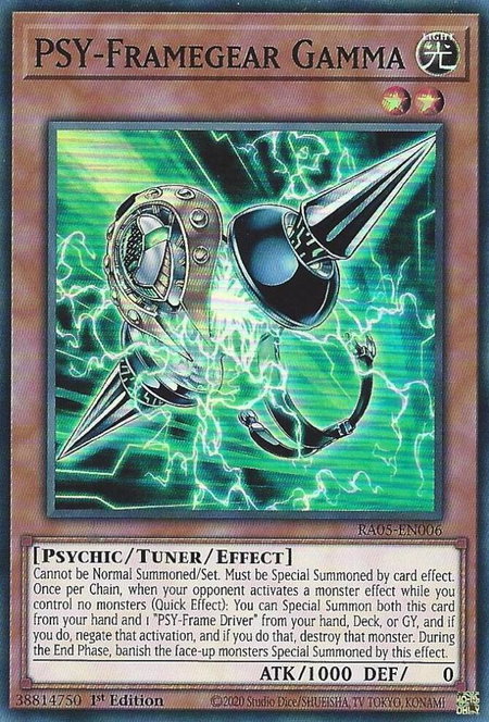 PSY-Framegear Gamma trading card from Rarity Collection 5 PSY-Framegear Gamma - Rarity Collection 5 YuGiOh trading card