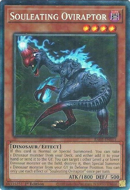 Souleating Oviraptor (Collector's Rare) - Rarity Collection 5 YuGiOh trading card