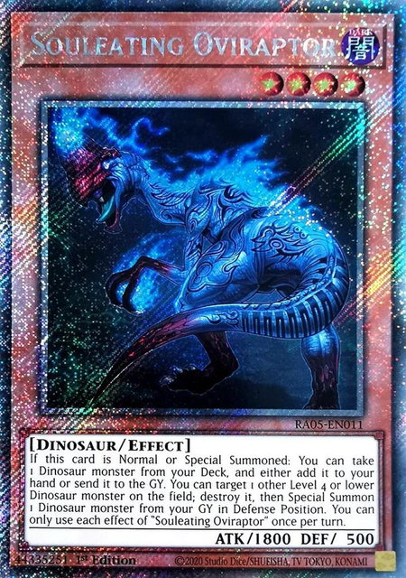 Souleating Oviraptor (Platinum Secret Rare) - Rarity Collection 5 YuGiOh trading card