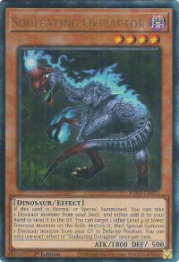 Souleating Oviraptor (Ultimate Rare) - Rarity Collection 5 (RA05) #RA05-EN011 - Ultimate Rare YuGiOh Trading Card