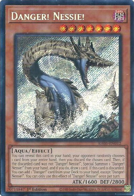 Danger! Nessie! (Secret Rare) - Rarity Collection 5 YuGiOh trading card