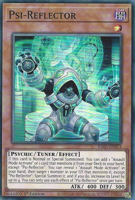 Psi-Reflector trading card from Rarity Collection 5 Psi-Reflector - Rarity Collection 5 YuGiOh trading card