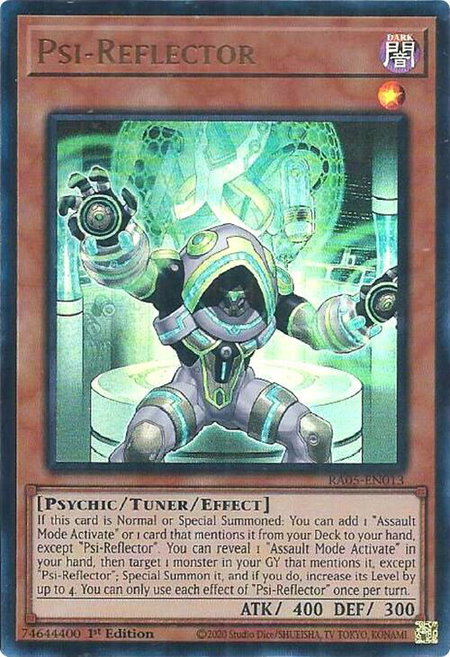 Psi-Reflector (Ultra Rare) - Rarity Collection 5 YuGiOh trading card