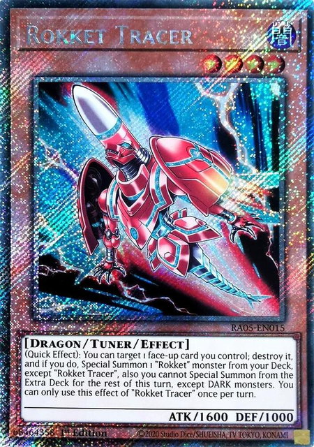 Rokket Tracer (Platinum Secret Rare) - Rarity Collection 5 YuGiOh trading card