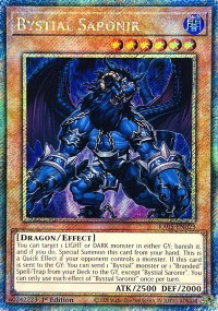 Bystial Saronir (Platinum Secret Rare) - Rarity Collection 5 (RA05) #RA05-EN023 - Platinum Secret Rare YuGiOh Trading Card