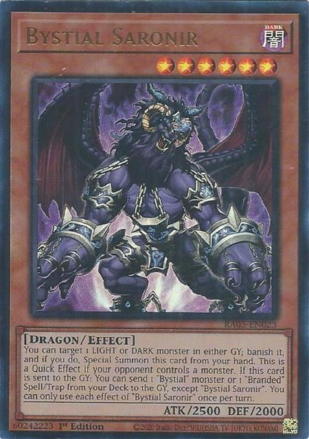 Bystial Saronir (Ultra Rare) - Rarity Collection 5 YuGiOh trading card