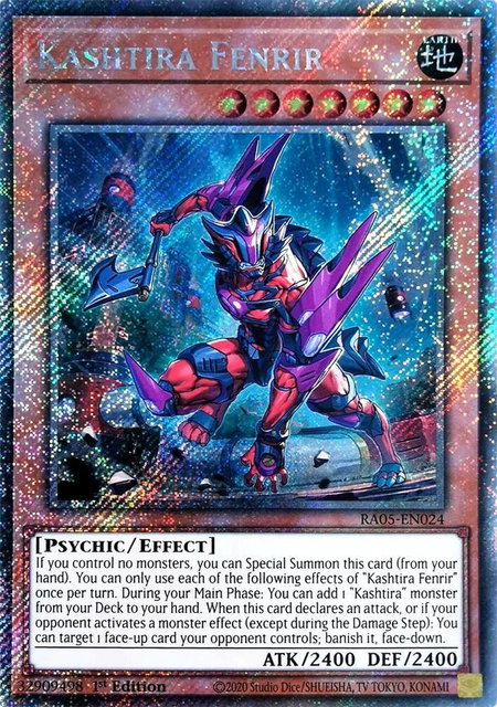 Kashtira Fenrir (Platinum Secret Rare) - Rarity Collection 5 YuGiOh trading card