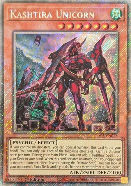Kashtira Unicorn (Platinum Secret Rare) - Rarity Collection 5 YuGiOh trading card