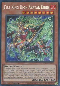 Fire King High Avatar Kirin (Secret Rare) - Rarity Collection 5 (RA05) #RA05-EN032 - Secret Rare YuGiOh Trading Card