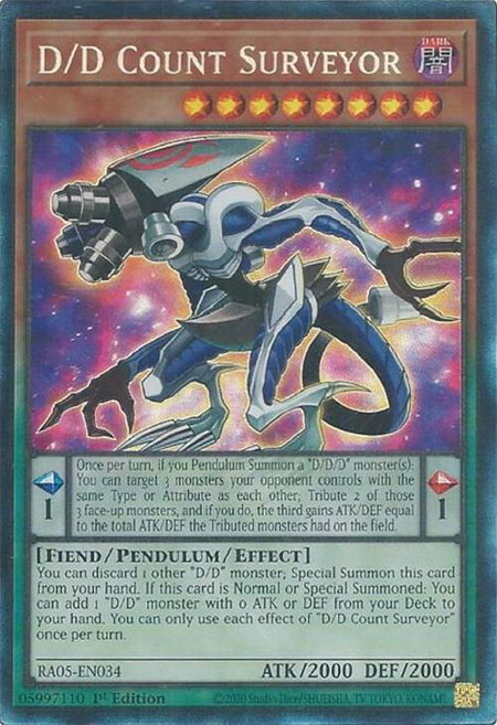 D/D Count Surveyor (Collector's Rare) trading card from Rarity Collection 5 D/D Count Surveyor (Collector's Rare) - Rarity Collection 5 YuGiOh trading card
