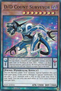 D/D Count Surveyor - Rarity Collection 5 (RA05) #RA05-EN034 - Super Rare YuGiOh Trading Card